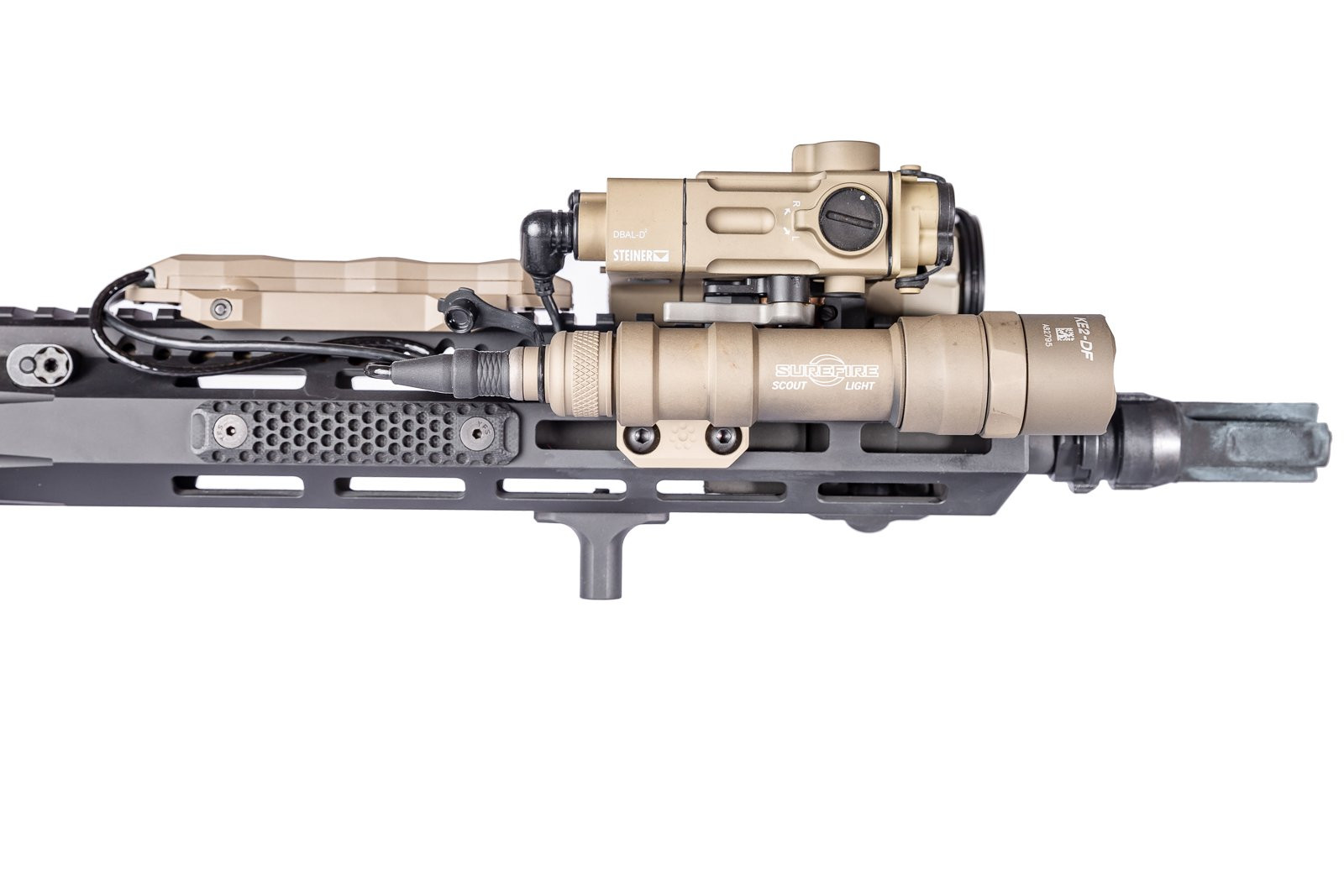 KeyMod Side Scout Mount ATPIAL PEQ15 LA5 DBAL Surefire Streamlight