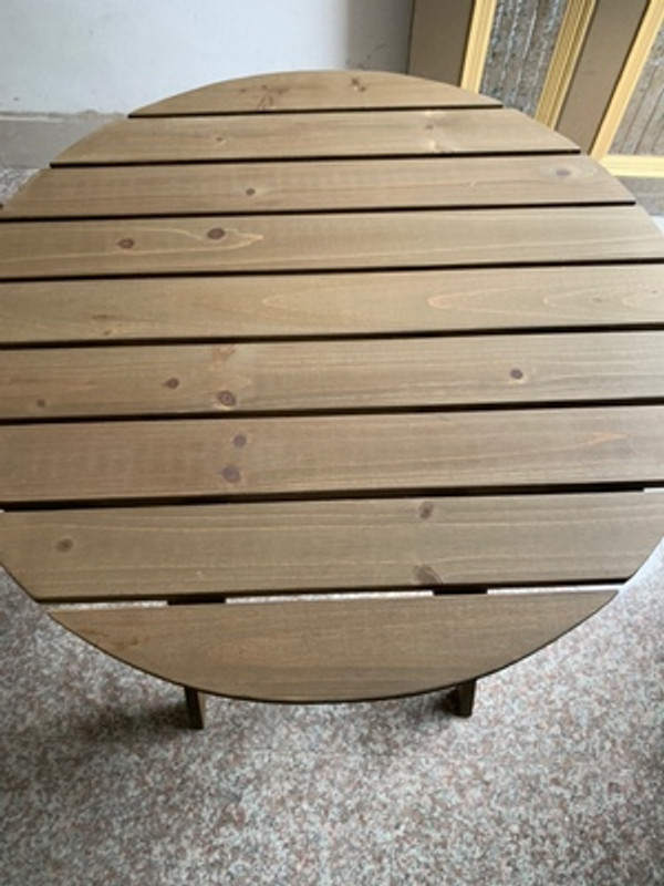 HW27052019A  Wooden Table and 2 Chairs