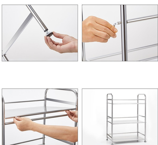 AHW15020202B Stainless Steel Rack  (3-5 Levels) OUT OF STOCK NOW! CONTACT US FOR FUTURE UPDATE!