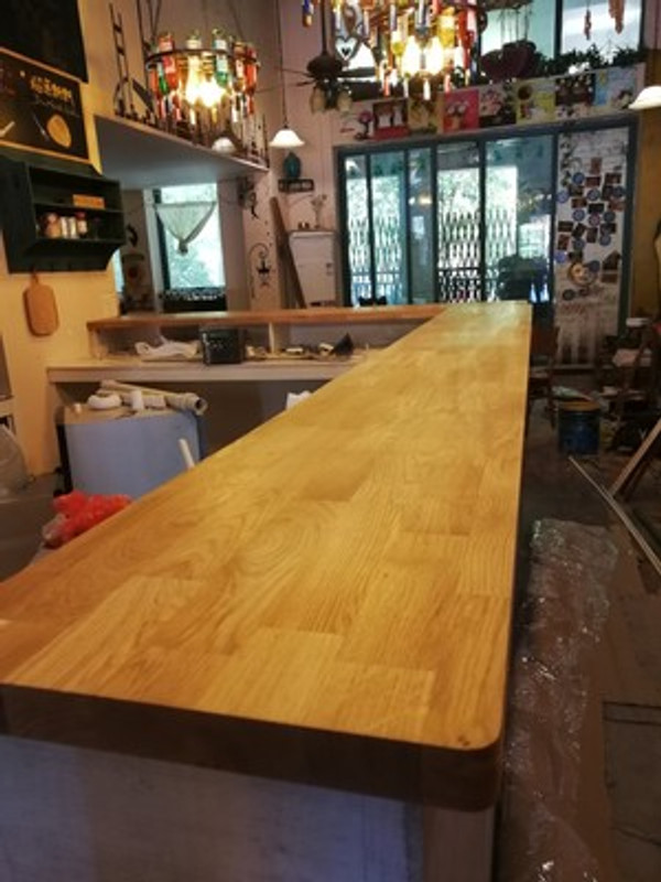 White oak wood table top