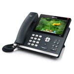 The Yealink SIP-T48S packages 16 VoIP accounts, 29 single touch DSS keys, Optima HD, a PoE Gigabit Ethernet port, a Gigabit Ethernet expansion port, and Bluetooth headset support with the BT40, behind an intuitive 7 inch touch screen.