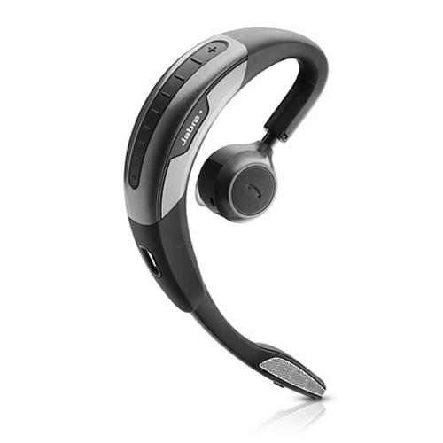 The Jabra Motion UC Headset offers you a series of innovative features and future-proof technology. This sleek, black headphone set has a comfortable, behind-the-ear style and three sizes of ear cushions for a custom fit. With a wireless range of up to 300' from your computer, tablet or smartphone, this device allows you to move around freely without tangling cords getting in the way. Its microphone features noise blackout, a mute function and a talk time of up to seven hours. The Jabra Bluetooth headset has movement sensors and visual indicators such as battery status indicator and charge alert. The Jabra headset will get you full integration and automatic updating of your Unified Communication (UC) presence when on a smartphone call. The headset comes with an MFI chipset to allow communication with Apple products. With Near Field Communication (NFC) perimeter pairing, the headphones can also instantly connect and work with other devices. 