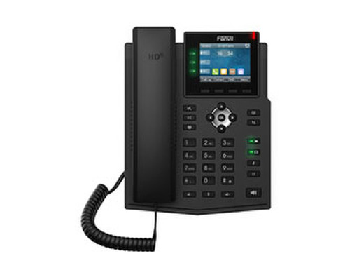 X3U is an entry-level color screen IP Phone. With all the necessary VoIP features and other extended features like EHS headset, it provides the high-quality and convenient experience for users at an affordable price.

2.8" (240x320) Color Display
6 SIP Lines (3 Line Keys)
IPV4 & IPV6
Gigabit Ethernet
G.722, Opus, PoE
Power Supply not included
