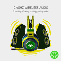Razer Nari Ultimate Wireless 7.1 Surround Sound Gaming Headset: THX Audio & Haptic Auto-Adjust Headband - Chroma RGB - Retractable Mic - for PC, PS4 - Overwatch Lucio Edition