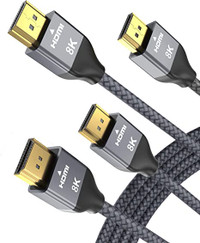 Nippon Labs 8K HDMI Cable 15ft. HDMI 2.1 Cable Real 8K, High Speed 48Gbps  8K(7680x4320