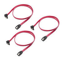 Cable Matters 3-Pack Straight SATA III 6.0 Gbps SATA Cable (SATA 3 Cable)  Black - 18 Inches