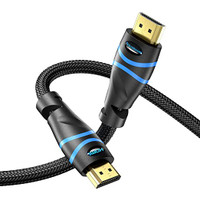 Highwings Long HDMI Cable 30FT, High Speed 18Gbps 2.0 Braided Cord-Supports  (1080P 30Hz HDR,Video Ultra HD 1080P 3D HDCP 2.2 ARC-Compatible with PS4/3