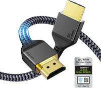 Highwings 8K@60 Long HDMI Cable 15FT, 48Gbps 2.1 High Speed Gaming HDMI  Cord 4K120 144Hz RTX 3090 eARC HDCP 2.2&2.3 Compatible for PS5, SoundBar,  AVR