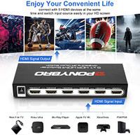 StarTech.com HDMI 2.0 Switch - 4 Port - 4K 60Hz - HDMI Automatic Video  Switch Box - Multi Port Hub w/ 1 In 4 Out Functionality (VS421HD20) 