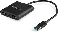 SABRENT USB Type C Dual HDMI Adapter [Supports Up to Two 4K 30Hz Monitors,  Compatible with Windows Systems Only] (DA-UCDH)