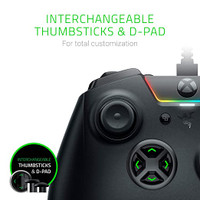 Razer Wolverine Ultimate Officially Licensed Xbox One Controller: 6 Remappable Buttons and Triggers - Interchangeable Thumbsticks and D-Pad - For PC, Xbox One, Xbox Series X & S - Black