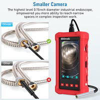 50FT Industrial Endoscope, Oiiwak Borescope Camera for Pipe Sewer Drain  Plumbing Inspection 1080P HD 4.3inch LCD Screen Waterproof IP68 Endoscope  Snake Camera with 6 LED Lights(15m)