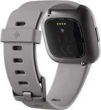 Fitbit Versa 2 Health and Fitness Smartwatch with Heart Rate, Music, Alexa Built-In, Sleep and Swim Tracking, Stone/Mist Grey, One Size (S and L Bands Included)