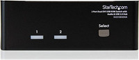 StarTech.com DVI KVM Switch with Audio & USB 2.0 Hub  2-Port USB KVM Switch - 1920 x 1200 - Dual Monitor KVM Switch (SV231DD2DUA)