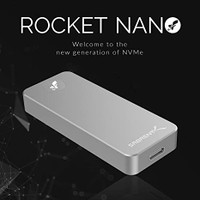 Sabrent Rocket Nano 2TB USB 3.2 10Gb/s External Aluminum SSD (Silver) (SB-2TB-NANO)