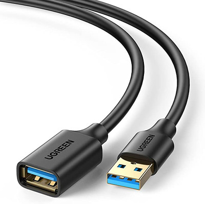  Cable Matters Long USB to USB Extension Cable 10 ft (USB 3.0 Extension  Cable/USB Extender) in Black for Webcam, VR Headset, Printer, Hard Drive  and More - 10 Feet : Electronics