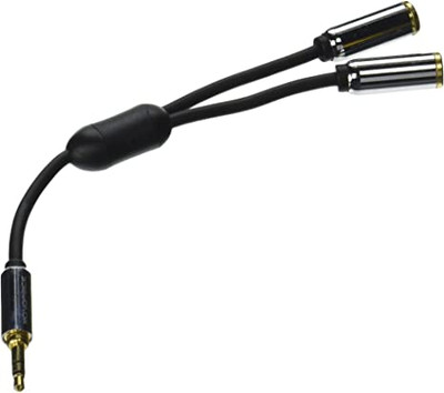 Poyiccot RCA to 1/4 Adapter Cable, 6.35mm 1/4 inch TRS Stereo Jack Female  to 2 RCA Male Plug Y Splitter Adapter Cable 25cm/10inch (635F-2RCAM)