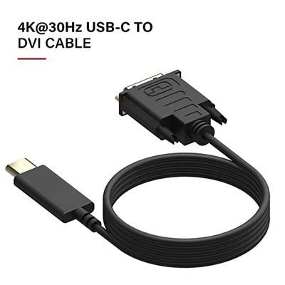 Câble adaptateur USB C vers VGA USB Type C pour Macbook / Chromebook / Acer  / Dell /