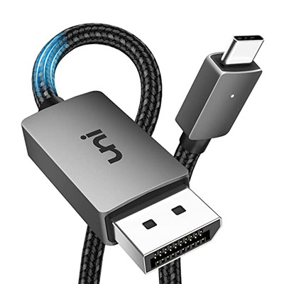 Cable Matters USB C to DisplayPort 1.4 Cable (USB-C to DisplayPort Cable,  USB C to DP Cable) Supporting 8K 60Hz in Black 6 ft - Thunderbolt 4 /USB4
