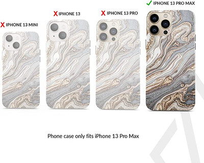 BURGA Phone Case Compatible with iPhone 13 PRO MAX - Hybrid 2-Layer Hard  Shell + Silicone Protective Case -Grey & Gold Shades Marble Nude Natural  Brown Sand - Scratch-Resistant Shockproof Cover - Blumaple LLP