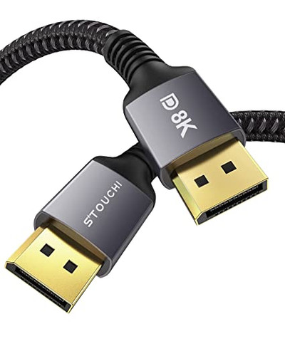 DisplayPort Cable 1.4, Stouchi 8K 6.6FT DP Cable 32.4Gbps 8K@60Hz HBR3  4K@60Hz/144Hz/120Hz 5K@60Hz 1080P@240Hz Support FreeSync G-Sync HDR10 Display  Port for Gaming Monitor Graphics Card - Blumaple LLP
