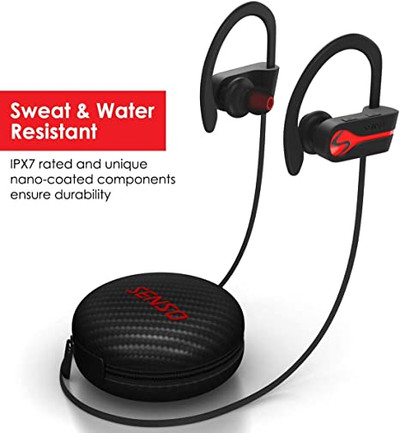 Senso Bluetooth Headphones, Best Wireless Sports Earphones w/Mic