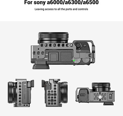  SMALLRIG Cage for Sony Alpha A6600/ILCE 6600 Mirrorless Camera  with Cold Shoe Mounts - CCS2493 : Electronics