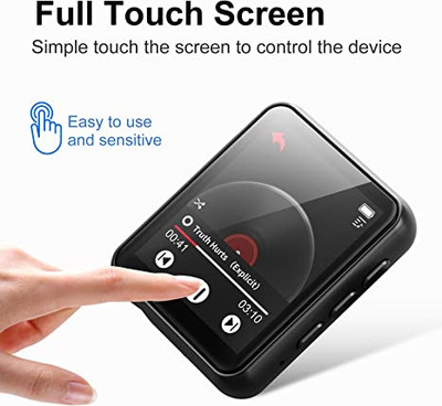 New M4 MP3 Player Bluetooth 5.0 Touch Screen HiFi Lossless Music Play  Built-in Speaker 32GB Support FM Radio Recording E-Book
