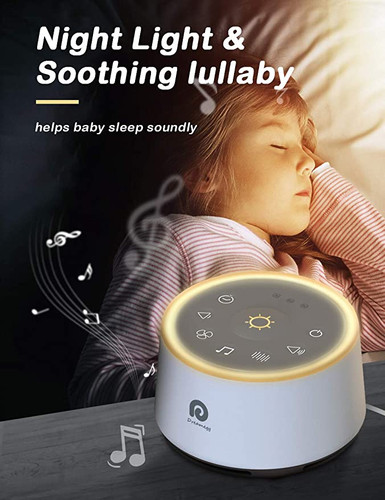 Dreamegg White Noise Machine - Sound Machine for Adult Baby Kid, Noise  Machine for Sleeping with 24 Calming Sound, Ambient Nightlight, Continuous  or