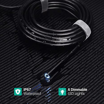 Usb Endoscope 3 In 1 Borescope 5.5mm Ultra Thin Waterproof Inspection Snake  Camera Micro Usb And Type C For Otg Android, Pc, Notebooks Windows Mac Wit