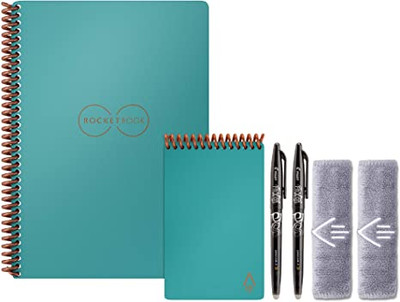  Rocketbook Smart Reusable Notebook, Mini Spiral Notebook, Deep  Space Grey, (3.5 x 5.5) : Office Products