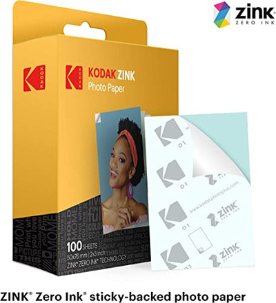 Kodak 2x3 Premium Zink Photo Paper (50 Sheets) Compatible With