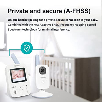 Hello Baby Monitor with Camera and Audio, 1000ft Long Range Video