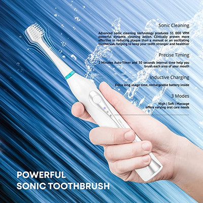 AquaSonic Home Dental Center Ultra Sonic Rechargeable Electric