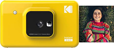 Kodak Mini Shot 3 Retro 2-in-1 Portable Wireless Instant Camera & Photo  Printer - Yellow for sale online