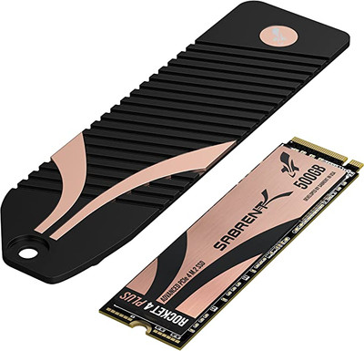 Sabrent 500GB Rocket 4 Plus NVMe 4.0 Gen4 PCIe M.2 Internal Extreme  Performance SSD + M.2 NVMe Heatsink for The PS5 Console (SB-RKT4P-PSHS-500)  - Blumaple LLP