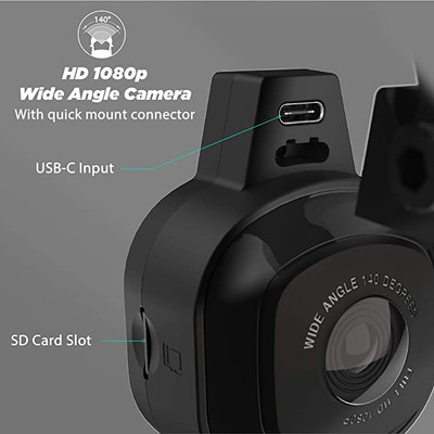 Scosche Nexc2128-xces0 Full HD Two-Way Smart Dash Cam Powered by Nexar with Suction Cup and 128GB Memory