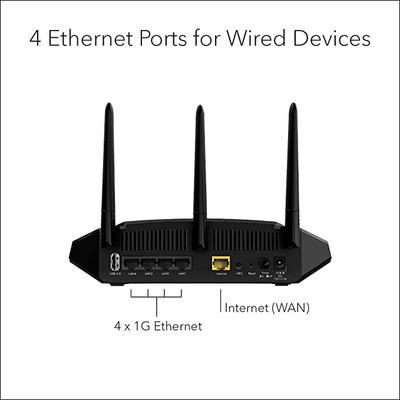 NETGEAR WiFi 6 Access Point (WAX214) - Dual-Band PoE Access Point AX1800  Wireless Speed, 1 x 1G Ethernet PoE Port, Up to 128 Devices, 802.11ax, WPA3 Security