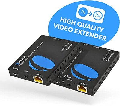 1080P 1x8 HDMI Extender Splitter by OREI Multiple Over Single Cable  CAT5e/6/7 Full HD with IR Remote EDID Management - Up to 400 Ft - Low  Latency - Full Support