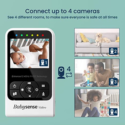 Hello Baby Monitor with Camera and Audio, 1000ft Long Range Video