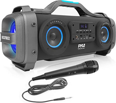 Pyle Bluetooth Boombox Street Blaster Stereo Speaker - Portable