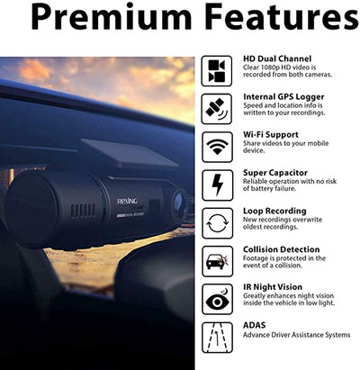 3 Channel Dash Cam 1080P Camera with Night Vision for Car & Taxi
