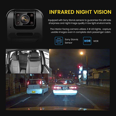 Vantrue N4 3 Channel 4K Dash Cam, 4K+1080P Front and Rear, 1440P+1440P  Front and Inside, 1440P+1440P+1080P Three Way Triple Car Camera, IR Night