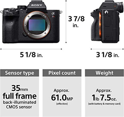 Sony a7 III (ILCEM3K/B) Full-frame Mirrorless Interchangeable-Lens Camera  with 28-70mm Lens with 3-Inch LCD, Black