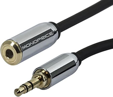 KabelDirekt – 3ft – Headphone Extension Lead Cable, 3.5mm connectors (aux  Audio Cable, Male Jack Plug/Female Jack, Practically Unbreakable Metal