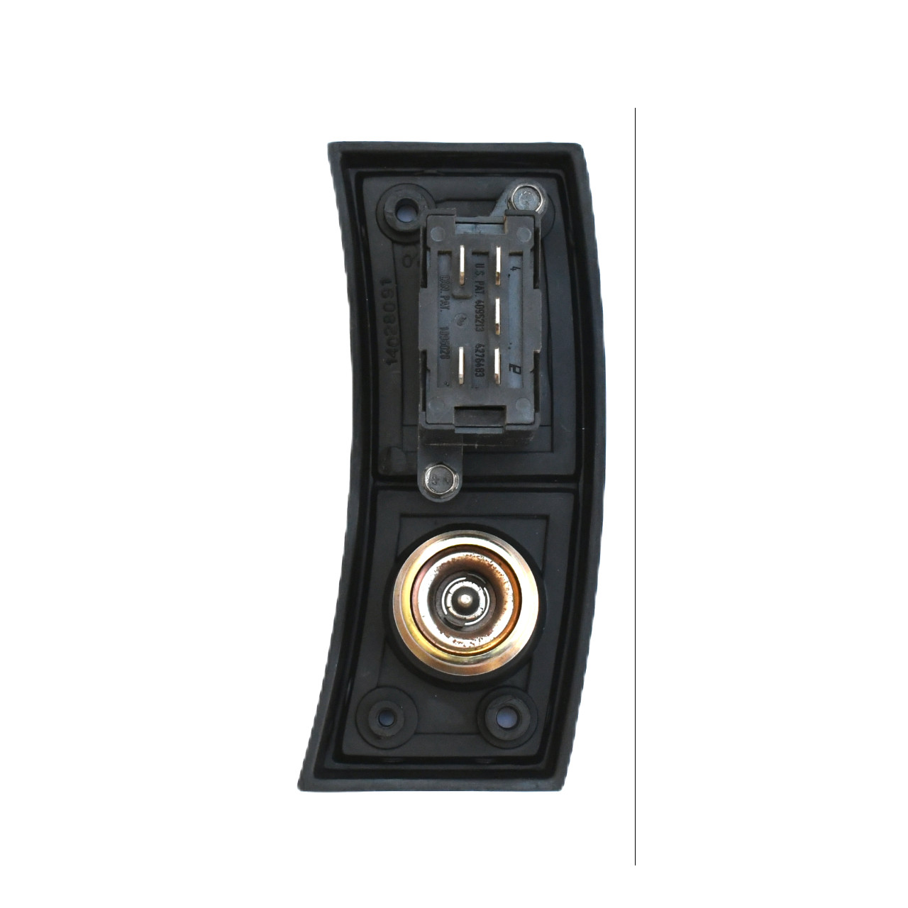 1982–1989 Chevy Camaro Rear Window Defogger Switch & Trim Panel - back view