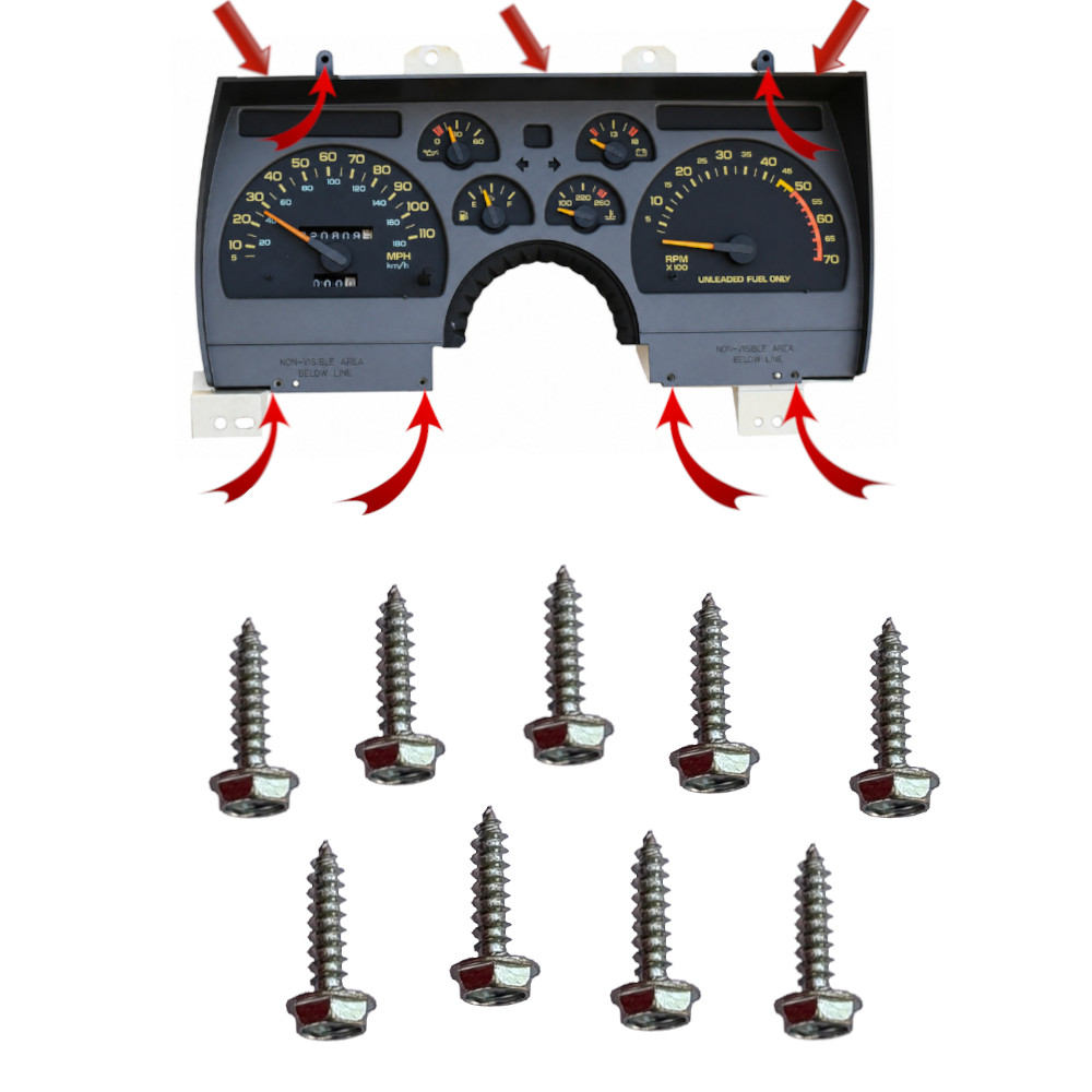 1990-92 Chevy Camaro Gauge Cluster Bolt set