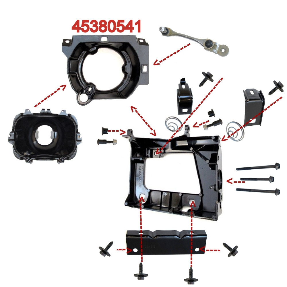 1991-92 Pontiac Firebird Headlight Assembly Lamp Housing LH