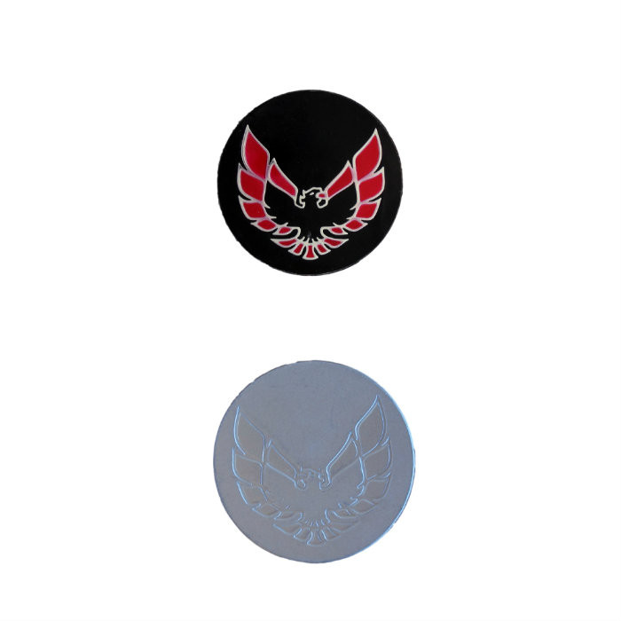 1977-1984 Pontiac Firebird Wheel Center Cap Emblem. Red