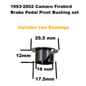 1993-2002 Camaro Firebird Brake Pedal Pivot Bushing set 1993-2002 Camaro Firebird Brake Pedal Pivot Bushing set